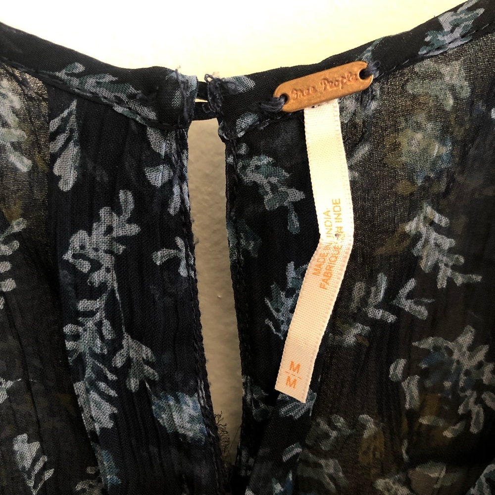 Free people sheer ruffled flower tank - Picture 5 of 6